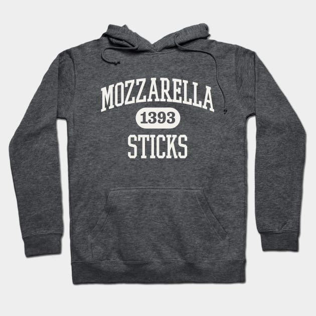 Mozzarella Sticks Cheese Sticks Marinara Sauce Hoodie by PodDesignShop